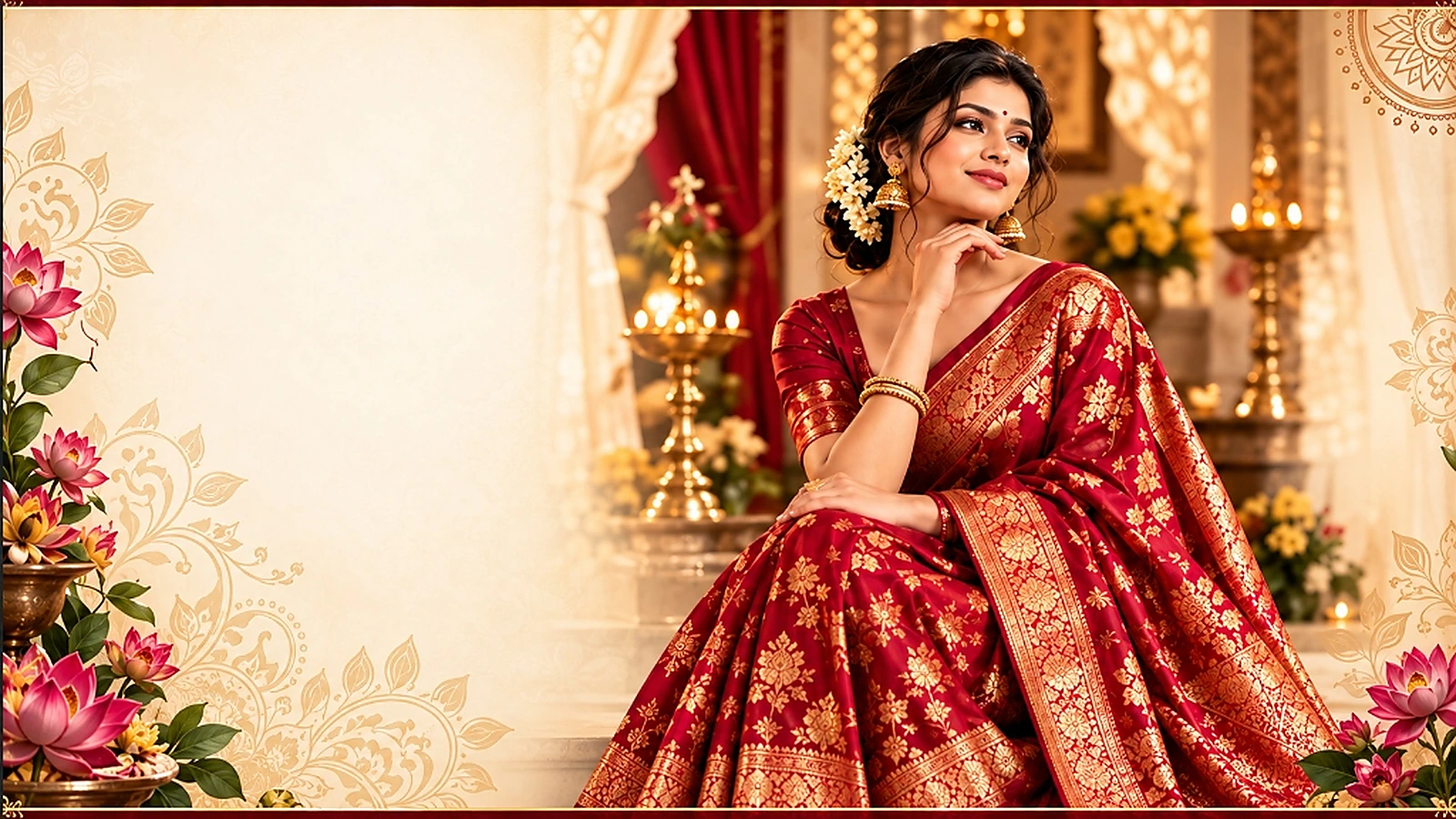 Abarani Bastralay Royal Festive Background